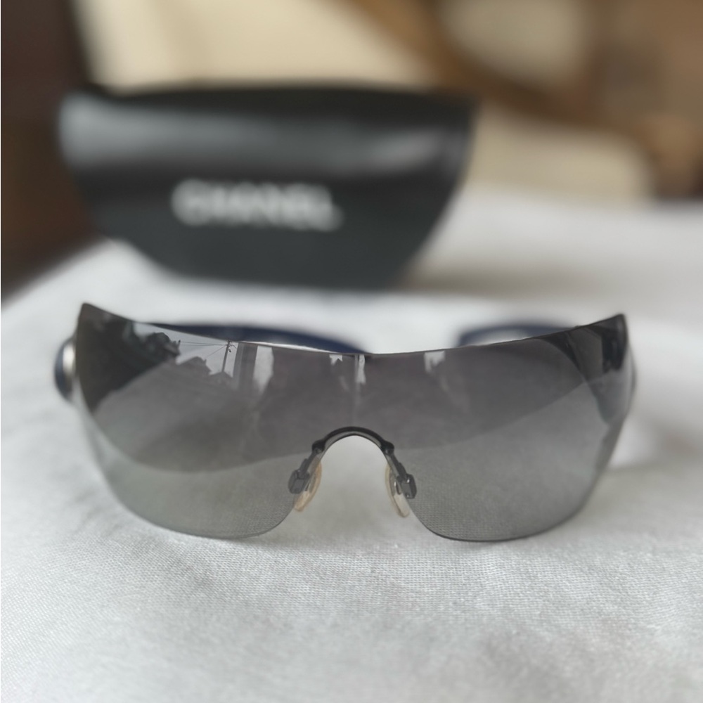 Chanel Dark Gray Sunglasses - Picture 3 of 5